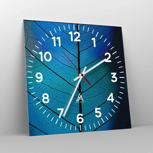 Reloj de pared - Reloj de vidrio - Construcción intrincada - 30x30 cm