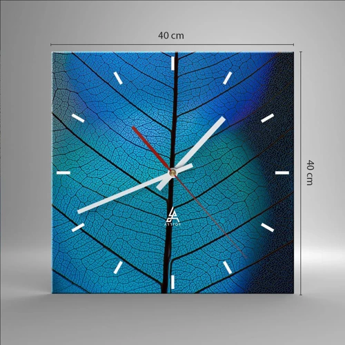 Reloj de pared - Reloj de vidrio - Construcción intrincada - 40x40 cm