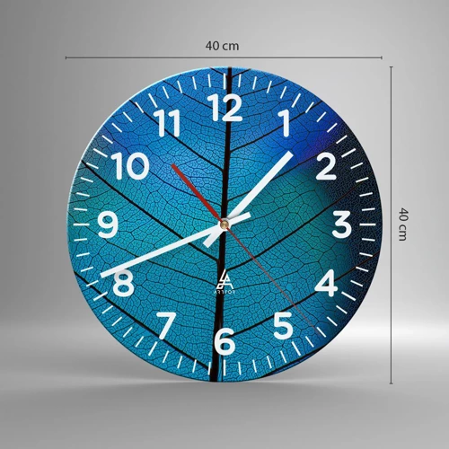 Reloj de pared - Reloj de vidrio - Construcción intrincada - 40x40 cm