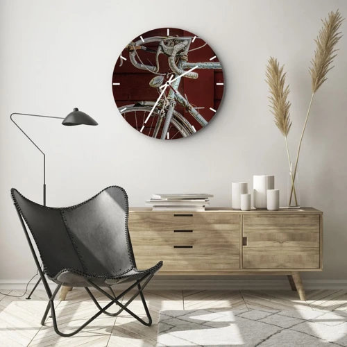 Reloj de pared - Reloj de vidrio - Creada para las victorias - 30x30 cm