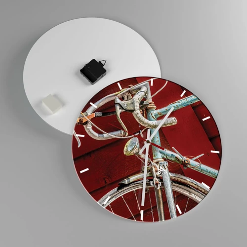 Reloj de pared - Reloj de vidrio - Creada para las victorias - 40x40 cm