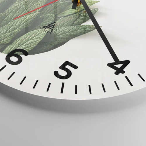 Reloj de pared - Reloj de vidrio - Curiosidad desenfrenada - 30x30 cm