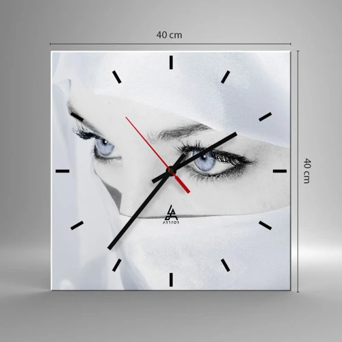 Reloj de pared - Reloj de vidrio - Directamente de las mil y una noches - 40x40 cm