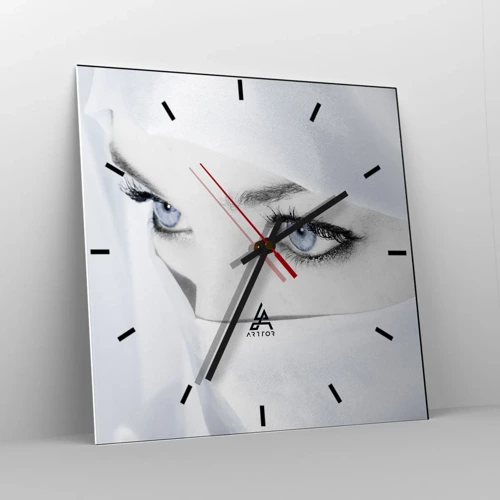 Reloj de pared - Reloj de vidrio - Directamente de las mil y una noches - 40x40 cm