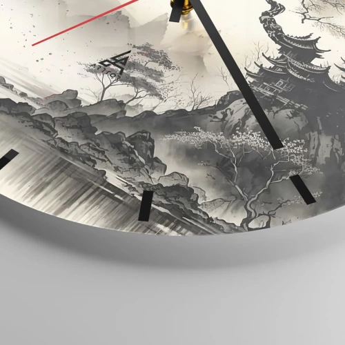 Reloj de pared - Reloj de vidrio - El encanto único de Oriente - 30x30 cm