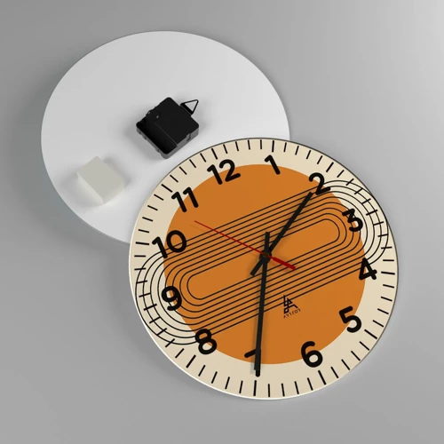 Reloj de pared - Reloj de vidrio - El plan perfecto - 30x30 cm