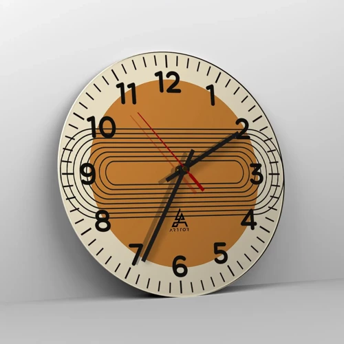 Reloj de pared - Reloj de vidrio - El plan perfecto - 30x30 cm