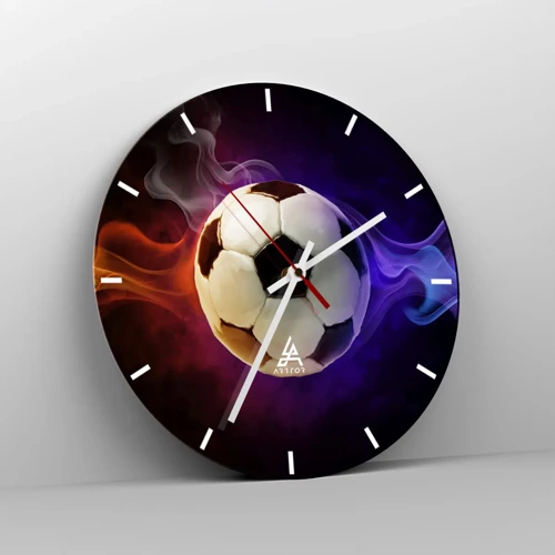 Reloj de pared - Reloj de vidrio - El poder mágico del juego - 40x40 cm