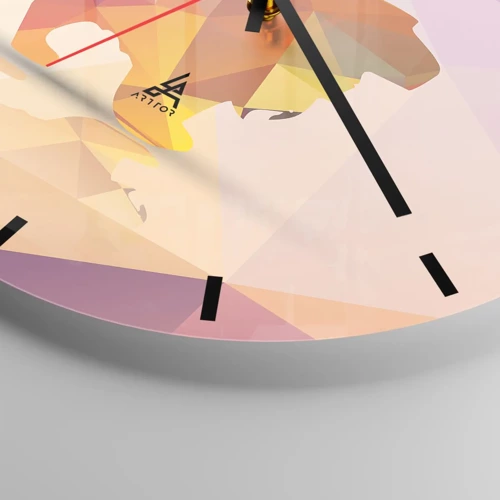 Reloj de pared - Reloj de vidrio - El rey de los diamantes - 30x30 cm
