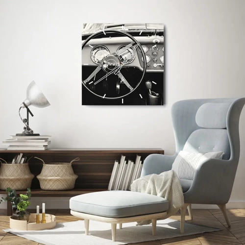 Reloj de pared - Reloj de vidrio - El sueño de un coleccionista - 30x30 cm