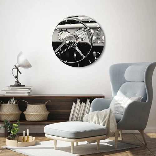 Reloj de pared - Reloj de vidrio - El sueño de un coleccionista - 30x30 cm