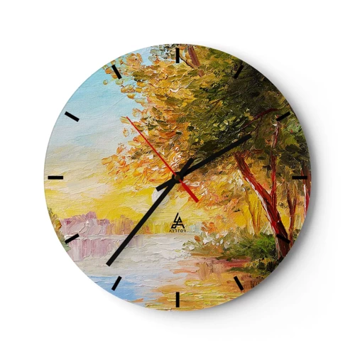 Reloj de pared - Reloj de vidrio - Ensueño - 40x40 cm