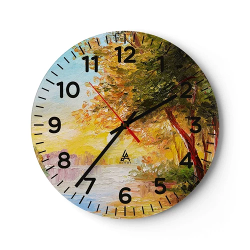 Reloj de pared - Reloj de vidrio - Ensueño - 40x40 cm