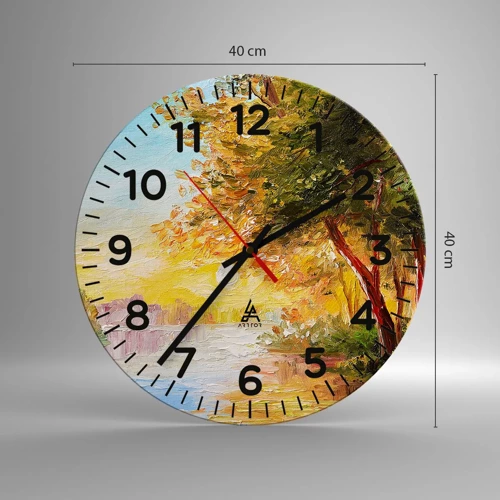 Reloj de pared - Reloj de vidrio - Ensueño - 40x40 cm