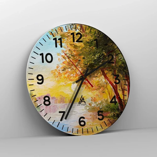 Reloj de pared - Reloj de vidrio - Ensueño - 40x40 cm