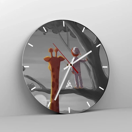 Reloj de pared - Reloj de vidrio - ¿Está sucediendo de verdad? - 30x30 cm