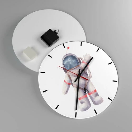 Reloj de pared - Reloj de vidrio - Esto es todo por ahora - 30x30 cm