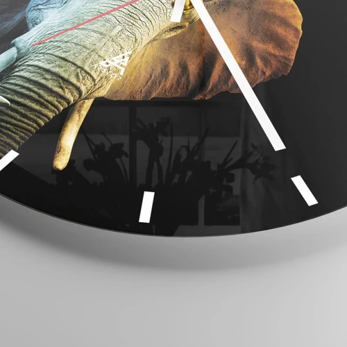 Reloj de pared - Reloj de vidrio - Excéntrico, no un bicho raro - 30x30 cm