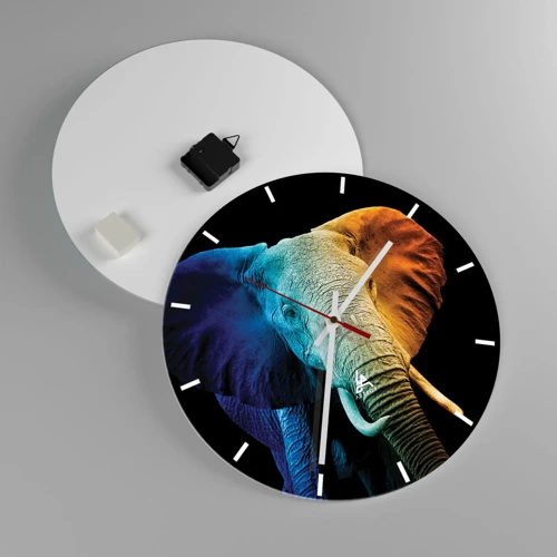 Reloj de pared - Reloj de vidrio - Excéntrico, no un bicho raro - 40x40 cm