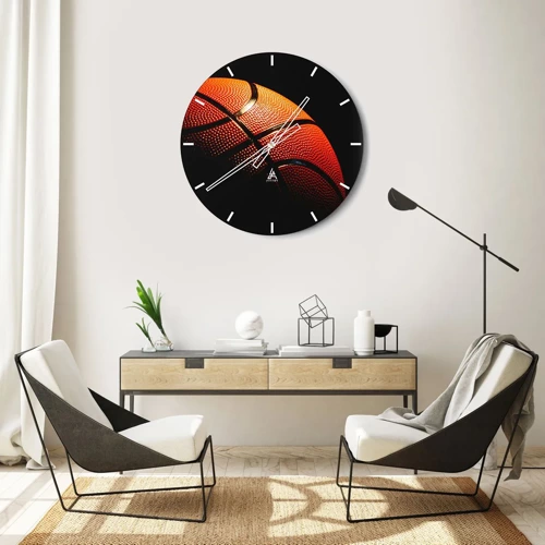 Reloj de pared - Reloj de vidrio - Hermoso como un planeta - 30x30 cm