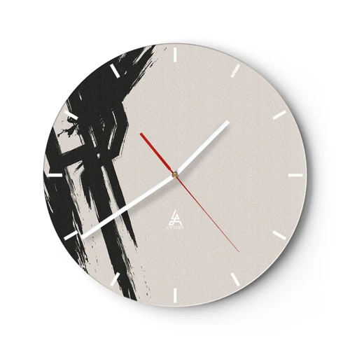 Reloj de pared - Reloj de vidrio - Impulso imparable - 30x30 cm