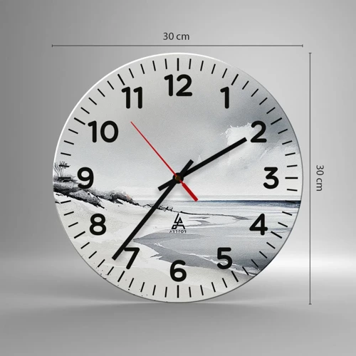 Reloj de pared - Reloj de vidrio - Juntos desde el principio de los tiempos - 30x30 cm