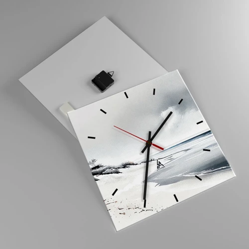 Reloj de pared - Reloj de vidrio - Juntos desde el principio de los tiempos - 40x40 cm