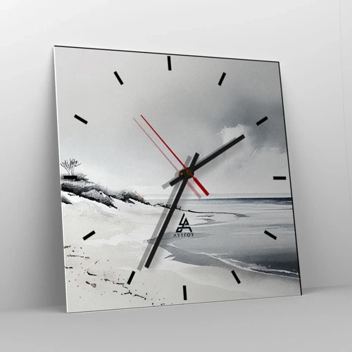 Reloj de pared - Reloj de vidrio - Juntos desde el principio de los tiempos - 40x40 cm