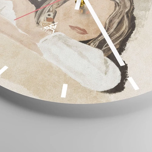 Reloj de pared - Reloj de vidrio - La belleza del sur - 30x30 cm