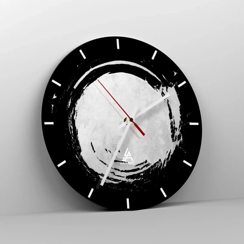 Reloj de pared - Reloj de vidrio - La buena salida - 40x40 cm