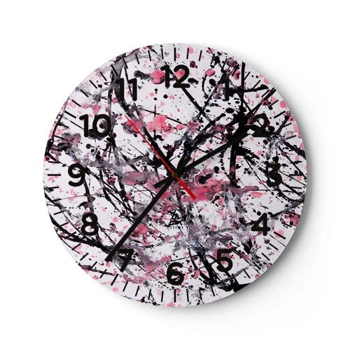 Reloj de pared - Reloj de vidrio - La fugacidad de la vida - 40x40 cm