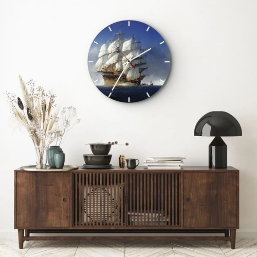 Reloj de pared - Reloj de vidrio - La gran gloria - 30x30 cm