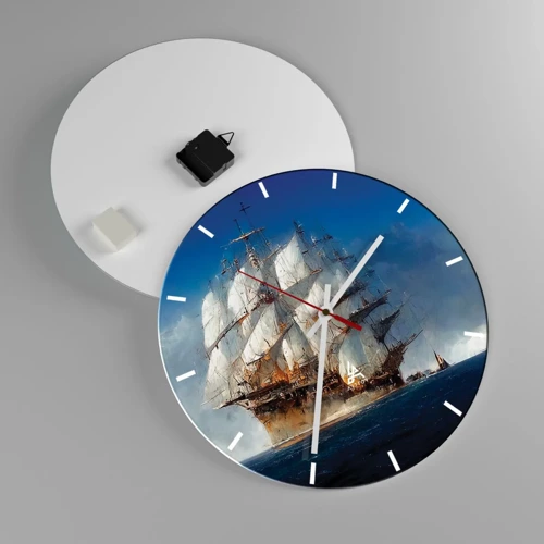 Reloj de pared - Reloj de vidrio - La gran gloria - 40x40 cm