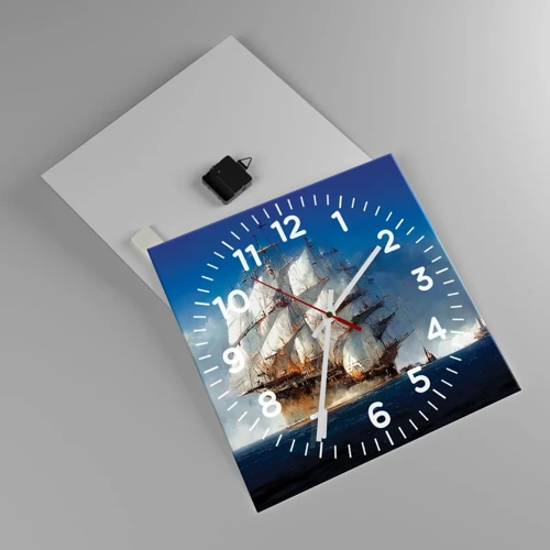 Reloj de pared - Reloj de vidrio - La gran gloria - 40x40 cm