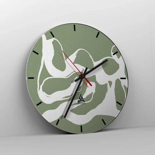 Reloj de pared - Reloj de vidrio - La llamada del espacio - 30x30 cm