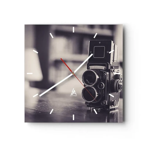 Reloj de pared - Reloj de vidrio - La magia de la fotografía antigua - 30x30 cm