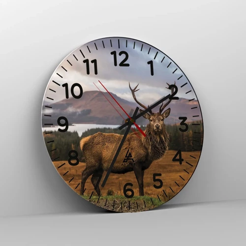 Reloj de pared - Reloj de vidrio - La majestuosidad de la naturaleza - 30x30 cm