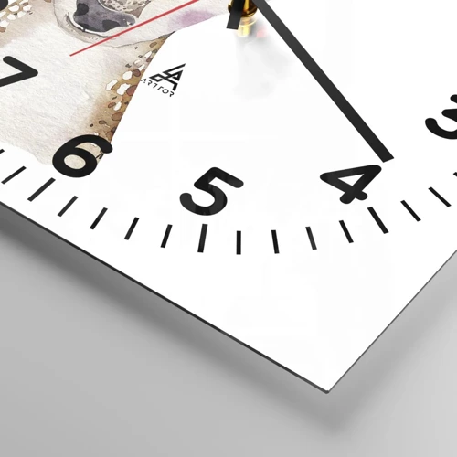 Reloj de pared - Reloj de vidrio - La naturaleza de la inocencia - 30x30 cm