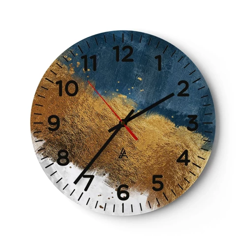 Reloj de pared - Reloj de vidrio - Los colores del verano - 40x40 cm