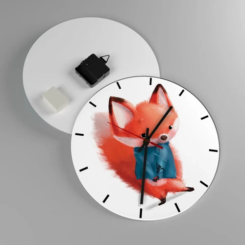 Reloj de pared - Reloj de vidrio - ¿Me veo bien con esto? - 30x30 cm