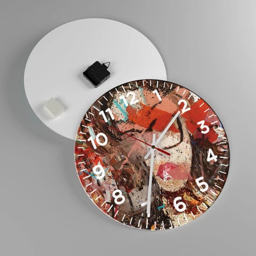 Reloj de pared - Reloj de vidrio - Nadie sabe cómo eres realmente - 40x40 cm