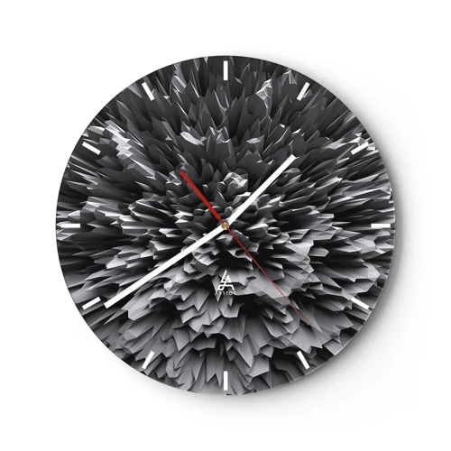 Reloj de pared - Reloj de vidrio - No puede ser más afilado - 30x30 cm