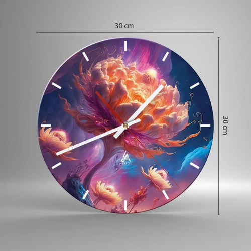 Reloj de pared - Reloj de vidrio - Otro mundo - 30x30 cm