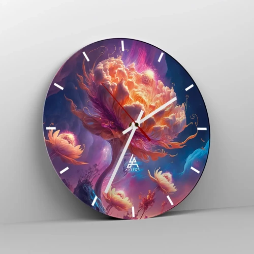 Reloj de pared - Reloj de vidrio - Otro mundo - 30x30 cm