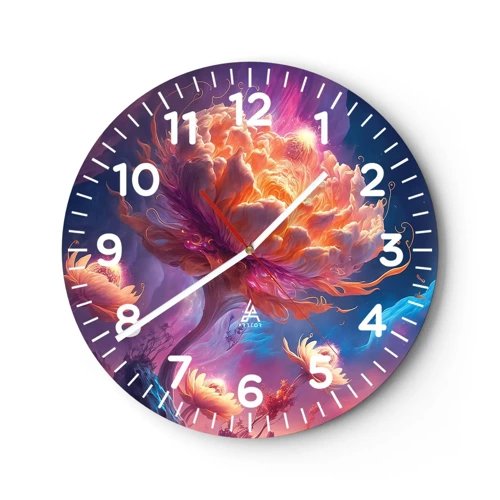 Reloj de pared - Reloj de vidrio - Otro mundo - 30x30 cm