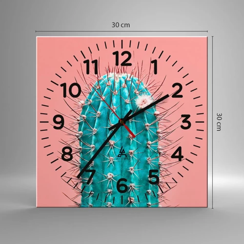 Reloj de pared - Reloj de vidrio - Se mira, pero no se toca - 30x30 cm