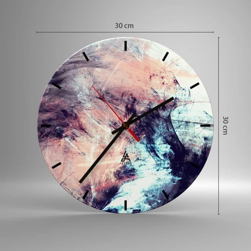 Reloj de pared - Reloj de vidrio - Siente el viento - 30x30 cm