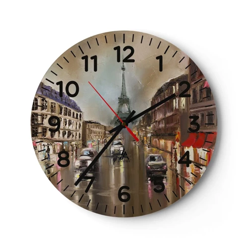 Reloj de pared - Reloj de vidrio - Solo ella importa - 30x30 cm