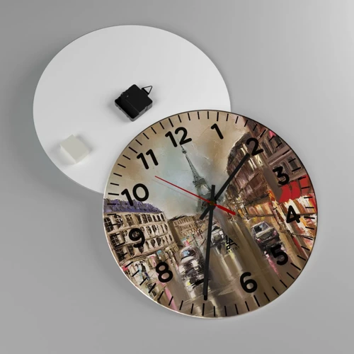 Reloj de pared - Reloj de vidrio - Solo ella importa - 40x40 cm