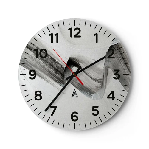 Reloj de pared - Reloj de vidrio - Solo por diversión - 30x30 cm